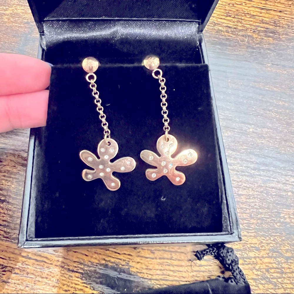 Follie Follie rose gold earrings